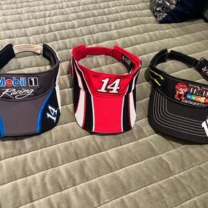 Stewart/Busch Authentics Racing Visor Set - Black, Red, Grey